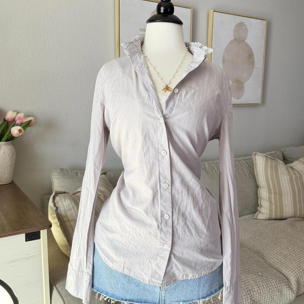 J.Crew Ruffle Collar Button Down - image 2